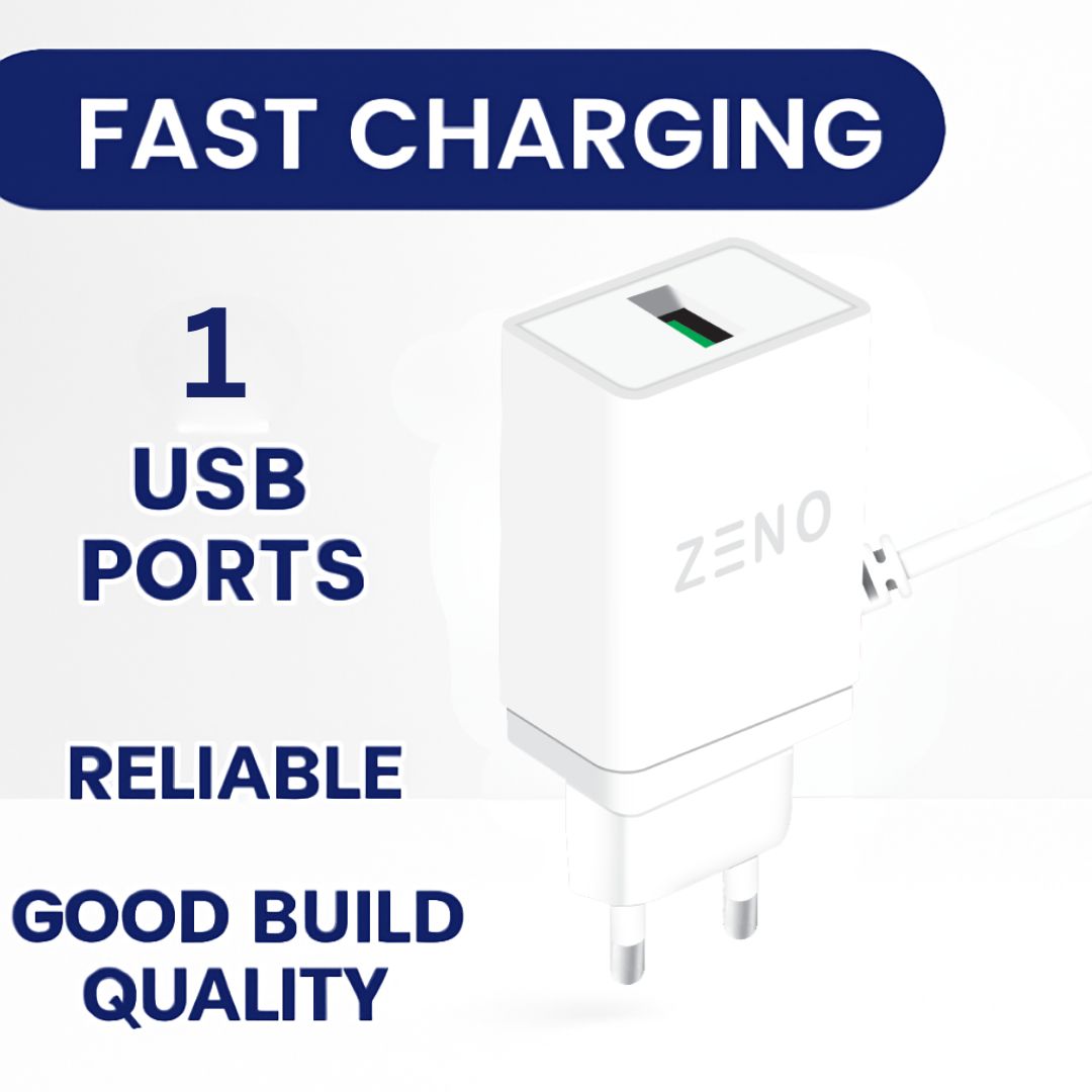 Premium Single USB Charger With Micro USB – Fast & Durable