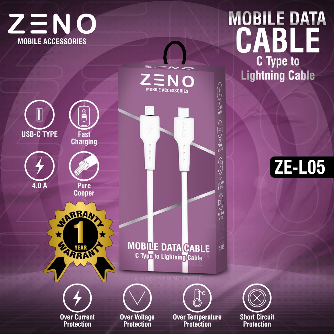 Type-C to Lightning Cables | 75 watt | Fast, Durable