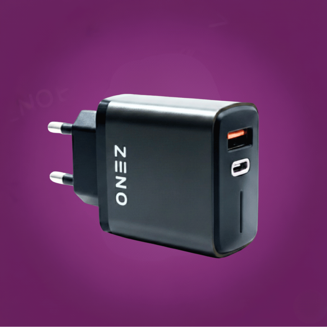 Zeno 35+20W Ultra Fast PD Charger| 65W Data Cable is Included