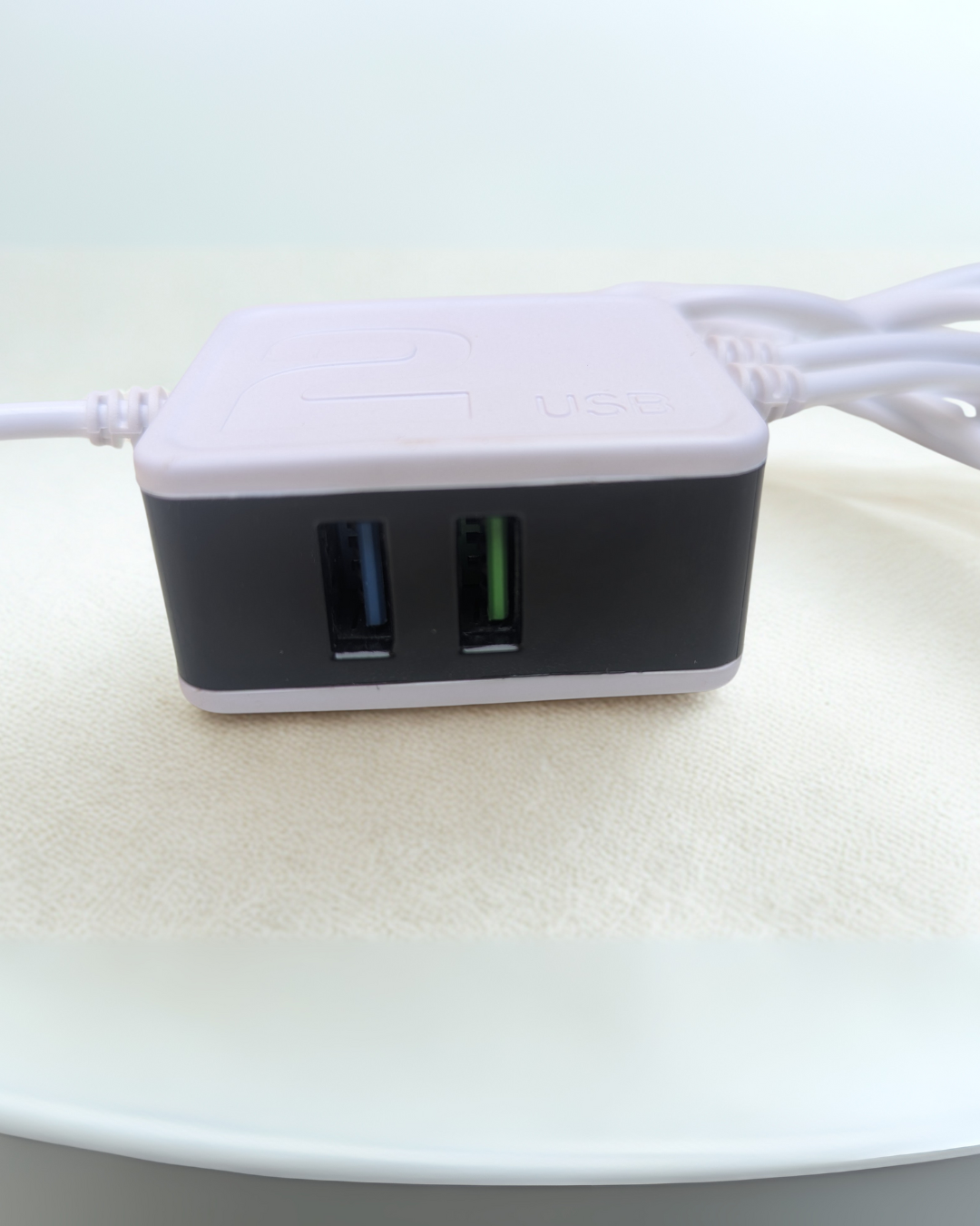 ZENO Double USB Clip Charger With Micro USB and C-type Cable– Compact, Fast, and Reliable