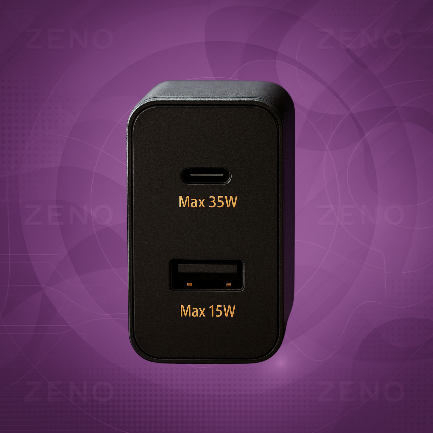 35W Super Fast Charger Dual Port, C-to-C and USB-A port for android and iphone charging