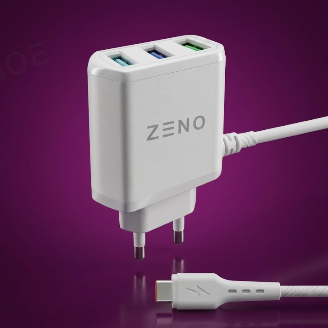 Triple USB Fast Charger With Type C