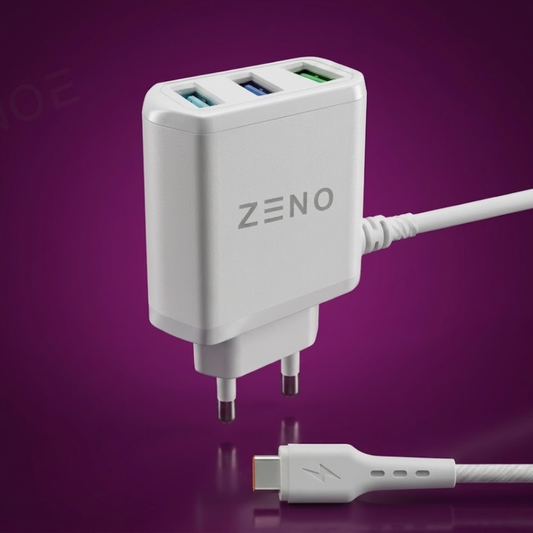 Triple USB Fast Charger With Type C