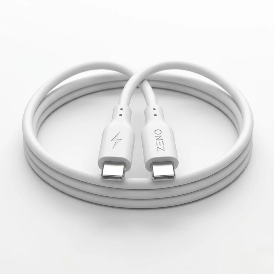 ZENO 3-in-1 Super Fast Data Cable Bundle – Micro USB, USB to Type-C & Type-C to Type-C | 1 Meter